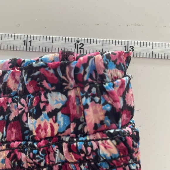 Reset by Jane Megan Black & Pink Floral Skirt Size Large - Picture 6 of 8